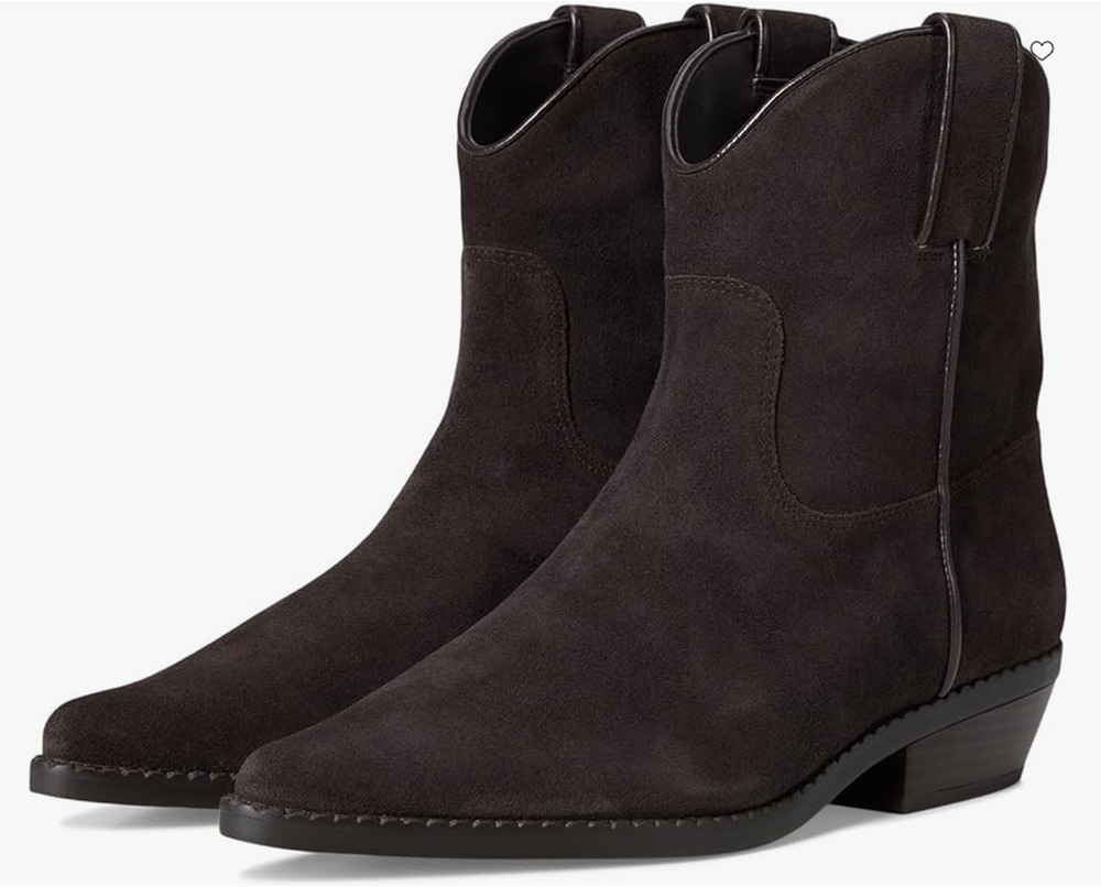 Michael Michael Kors Boots Women's 6.5 Brown Suede Noemie Ankle Western Bootie